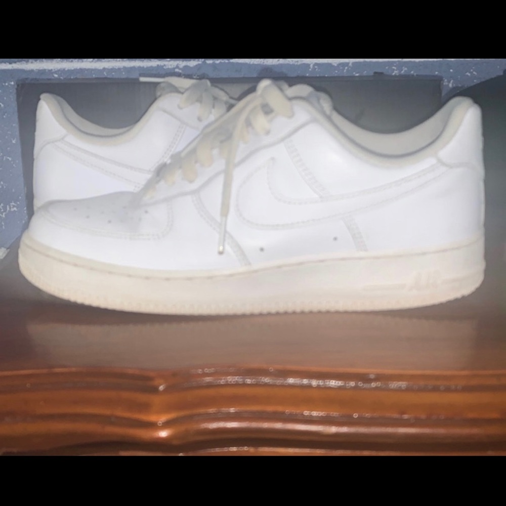 White Nike Air Force 1s